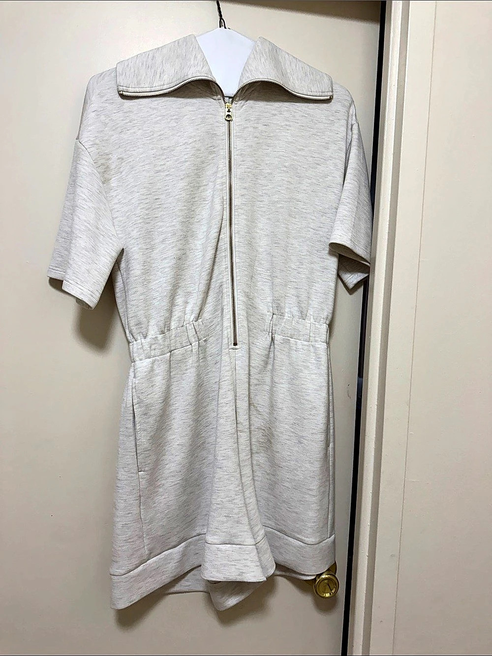 Varley Linvale Playsuit Mini Romper in White